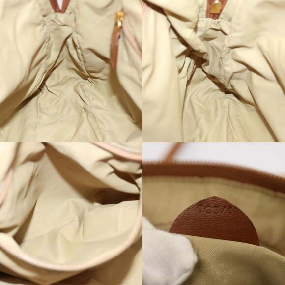 CELINE Shoulder Bag Nylon Khaki